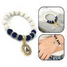 Pulseira Feminina Nossa Senhora Aparecida Strass Dourada Pulseira Feminina Nossa Senhora Aparecida Strass Dourada