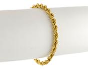 Pulseira Feminina Ouro 18k 750 Cordão Baiano Certificado Gar
