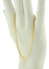 Pulseira Feminina Ouro 18k 750 Grumet 3.0 Maciça 18 Cm 18 Cm