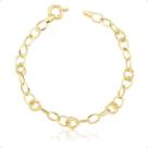 Pulseira Feminina Ouro 18k De Argolas