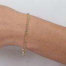 Pulseira Feminina Pedras de Zircônias Banhada a Ouro 18k