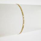 Pulseira Feminina Piastrine 1.8 Maciça 18 Cm Ouro 18k 750