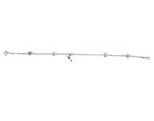 Pulseira Feminina Prata 925 4 Pontos de Luz Pingente Chave