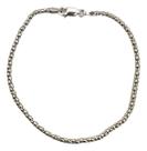 Pulseira Feminina Prata 925 Bico De Louro 18cm Fecho Lagosta Prateado