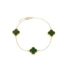 Pulseira Feminina Trevo De Ouro 18k 750 Pulseira Feminina Trevo De Ouro 18k 750