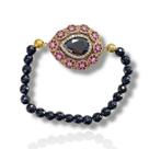 Pulseira Feminna Prata Turca 925 Fio Silicone