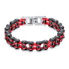 Pulseira Feraco Bikers para homens em aço inoxidável 20,5 cm