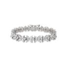 Pulseira Festa Flores com Zirconias Prata 925