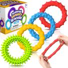 Pulseira Fidget SMALL FISH Sensory para crianças e adultos, pacote com 4