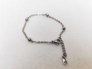 Pulseira Fina Corrente Elos e Bolinhas 4mm em Aço Inox Antialérgico Pulseira Fina Corrente Elos e Bolinhas 4mm em Aço Inox Antialérgico