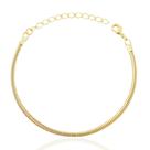Pulseira Fio Alemão Banhada a Ouro