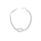 Pulseira Fio Alemão Nó Entrelaçado Banhada a Prata Pulseira Fio Alemão Nó Entrelaçado Banhada a Prata