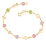 Pulseira Fio De Flores Coloridas Intercalad 550676 Pulseira Fio De Flores Coloridas Intercalad 550676