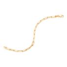 Pulseira fio elos ovais folheada a ouro 551692 Rommanel Pulseira fio elos ovais folheada a ouro 551692 Rommanel