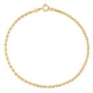 Pulseira Fio Torcido Tipo Baiano Em Ouro 18k 750