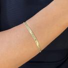 Pulseira Fita I Love You Banhado em Ouro 18k