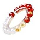 Pulseira Five Elements Crystal Agate 10mm Bead para homens e mulheres