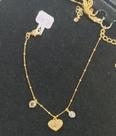 Pulseira ,folhada a ouro com pingente (fé) Pulseira ,folhada a ouro com pingente (fé)