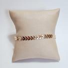 Pulseira Folhas de Oliveira Banhada a Ouro 18k
