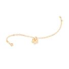 Pulseira folheada a ouro com formato folha 551091 Rommanel