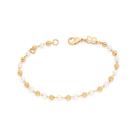 Pulseira folheada a ouro com pérolas PÉROLA 552108 Rommanel