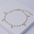Pulseira Folheada a Ouro com Pérolas Pulseira Folheada a Ouro com Pérolas