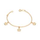 Pulseira folheada a ouro infantil 551181 Rommanel