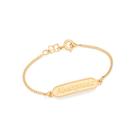 Pulseira folheada a ouro infantil abençoada 551499 Rommanel