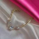Pulseira folheada dourada