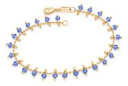 Pulseira Formada Por Corrente De Elo Batido 552050 Pulseira Formada Por Corrente De Elo Batido 552050