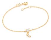 Pulseira Formada Por Corrente De Elo Cadeado 552002