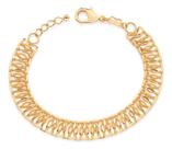 Pulseira Formada Por Corrente De Elos Batido 552129 Pulseira Formada Por Corrente De Elos Batido 552129