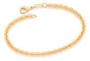 Pulseira Formada Por Elos Cadeado Quadrados. 552122 Pulseira Formada Por Elos Cadeado Quadrados. 552122
