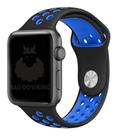 Pulseira Furos SM Preto/Azul Compatível Apple Watch 40mm Pulseira Furos SM Preto/Azul Compatível Apple Watch 40mm