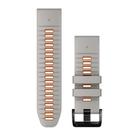 Pulseira Garmin QuickFit 26mm - Cinza Neblina/Laranja Brasa