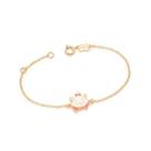 Pulseira gata marie banhada a ouro 18k com aplicação de resina Cód. 55221539