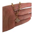 PULSEIRA GOMOS FLOR METAL CRAVEJADO Dourado