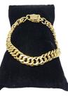Pulseira Gourmet 10mm Masculina Banhada a Ouro