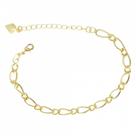 Pulseira Grossa Com Elos PRI Style Folheada A Ouro 18K Antialérgica