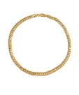 Pulseira grume duplo unissex ouro 18k amarelo 20cm.Rosangela lima