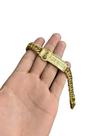 Pulseira grumet 13mm nossa senhora - banhado a ouro 18k