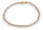 Pulseira Grumet 2.8mm Ouro 18k 750 21 Cm Fecho Click Amarelo 21 Cm