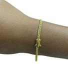 Pulseira Grumet 3mm Fecho 750 Banhado a Ouro 18K Luxo