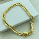 Pulseira Grumet dupla 19cm OU 21cm ouro 18k legítimo