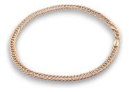 Pulseira Grumet Dupla 3.5mm Ouro 18k 750 Mosquetão Legítima Amarelo 21 Cm