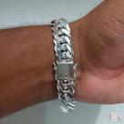 Pulseira Grumet Dupla com Fecho Gaveta em Prata 925 - 13mm