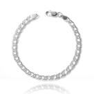 Pulseira Grumet Elo Duplo Prata Italiana Original 925 Grossa