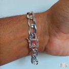 Pulseira Grumet Elo Longo com Fecho Gaveta em Prata 925 - 10mm