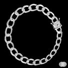 Pulseira Grumet Elo Longo com Fecho Gaveta em Prata 925 - 8mm Pulseira Grumet Elo Longo com Fecho Gaveta em Prata 925 - 8mm