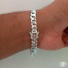 Pulseira Grumet Prata 925 com Fecho Gaveta - 8mm Pulseira Grumet Prata 925 com Fecho Gaveta - 8mm